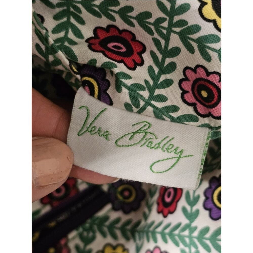 Vera Bradley Lola Quilted Cotton Tote Handbag Shoulder Purse Floral Side Pockets - Picture 5 of 10